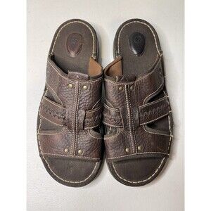 Dr. Martens Men's Leather Slide Sandals Size US 13 UK 12 Brown Vintage Y2K